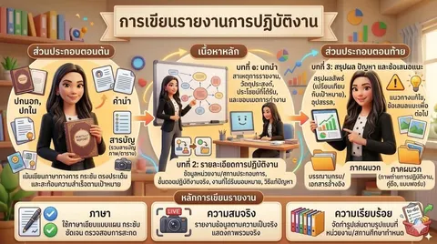 การเขียนรายงานการปฏิบ้ติงาน