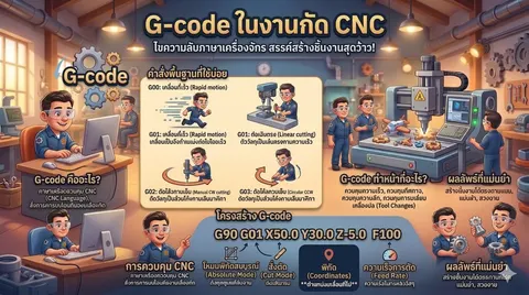 G-code ในงานกัด CNC