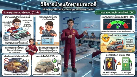 วิธีการบำรุงรักษาแบตเตอรี่