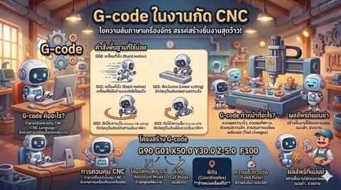 G-code งานเครื่องกัด CNC