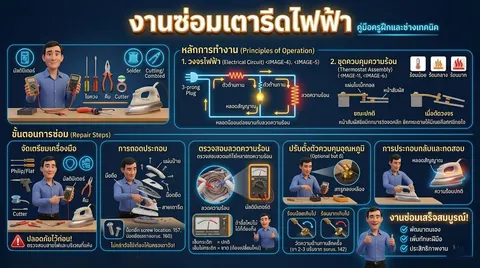 งานซ่อมเตารีดไฟฟ้า