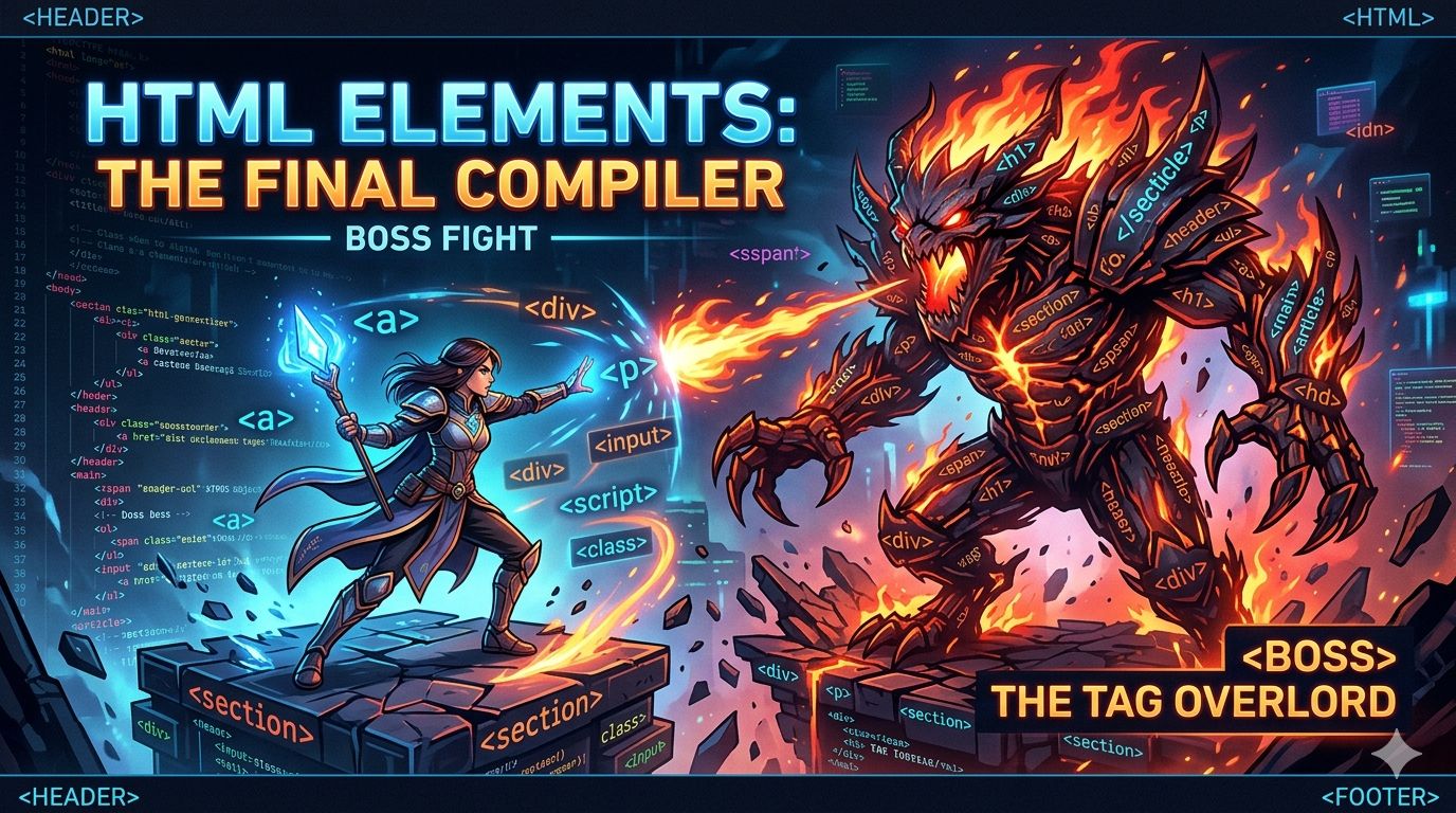 เกมเพื่อการศึกษา HTML Elements
