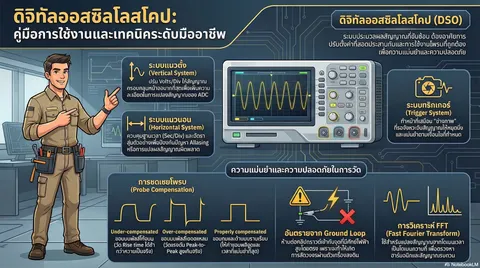 การใช้งานดิจิทัลออสซิลโลสโคป