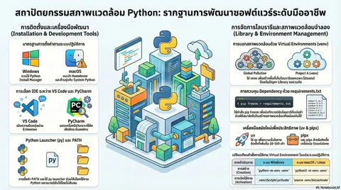 คู่มือติดตั้ง Python และ Library