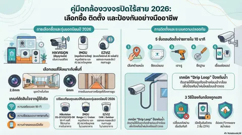 คู่มือกล้องวงจรปิดแบบไร้สาย