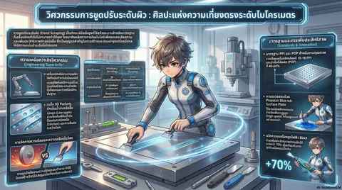 อินโฟกราฟิก งานขูดพิวชิ้นงาน