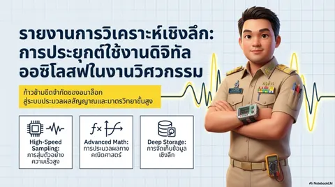 ชุดสไลด์การใช้งานดิจิตอลออสซิโลสโคป