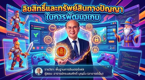 ปกสไลด์ วิชาพื้นฐานการอินเตอร์เฟส