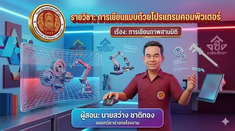 การสร้างหน้าปกสไลด์
