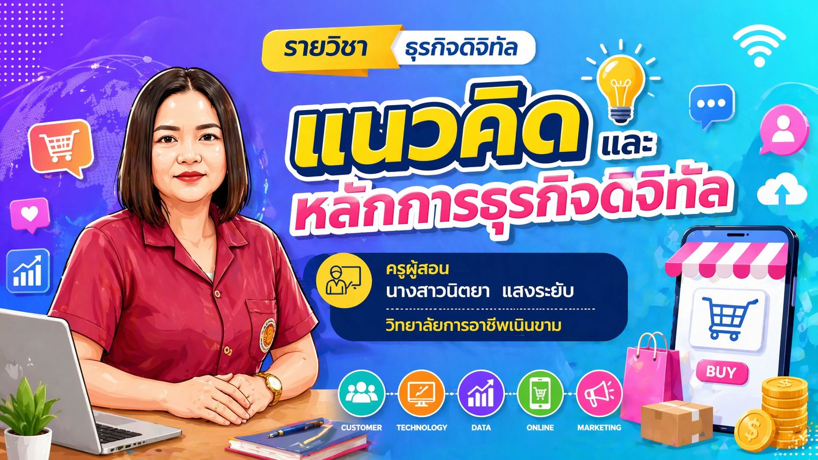 เรื่อง แนวคิดและหลักการธุรกิจดิจิทัล รายวิชา ธุรกิจดิจิทัล
