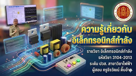 สไลด์ เรื่อง ความรู้เกี่ยวกับอิเล็กทรอนิกส์กำลัง 
