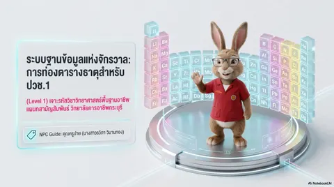 การท่องตารางธาตุสำหรับนักเรียนชั้น ปวช.1