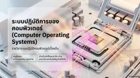 สื่อการสอนเรื่องระบบปฏิบัติการของคอมพิวเตอร์