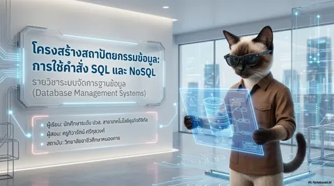 การใช้คำสั่ง SQL