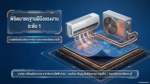 การติดตั้งเครื่องปรับอากาศในบ้านและการพาณิชย์ขนาดเล็ก ระดับ 1