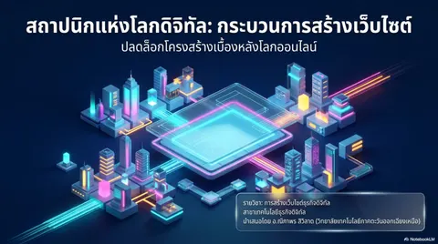 สไลด์เรื่อง "กระบวนการสร้างเว็บไซต์"
