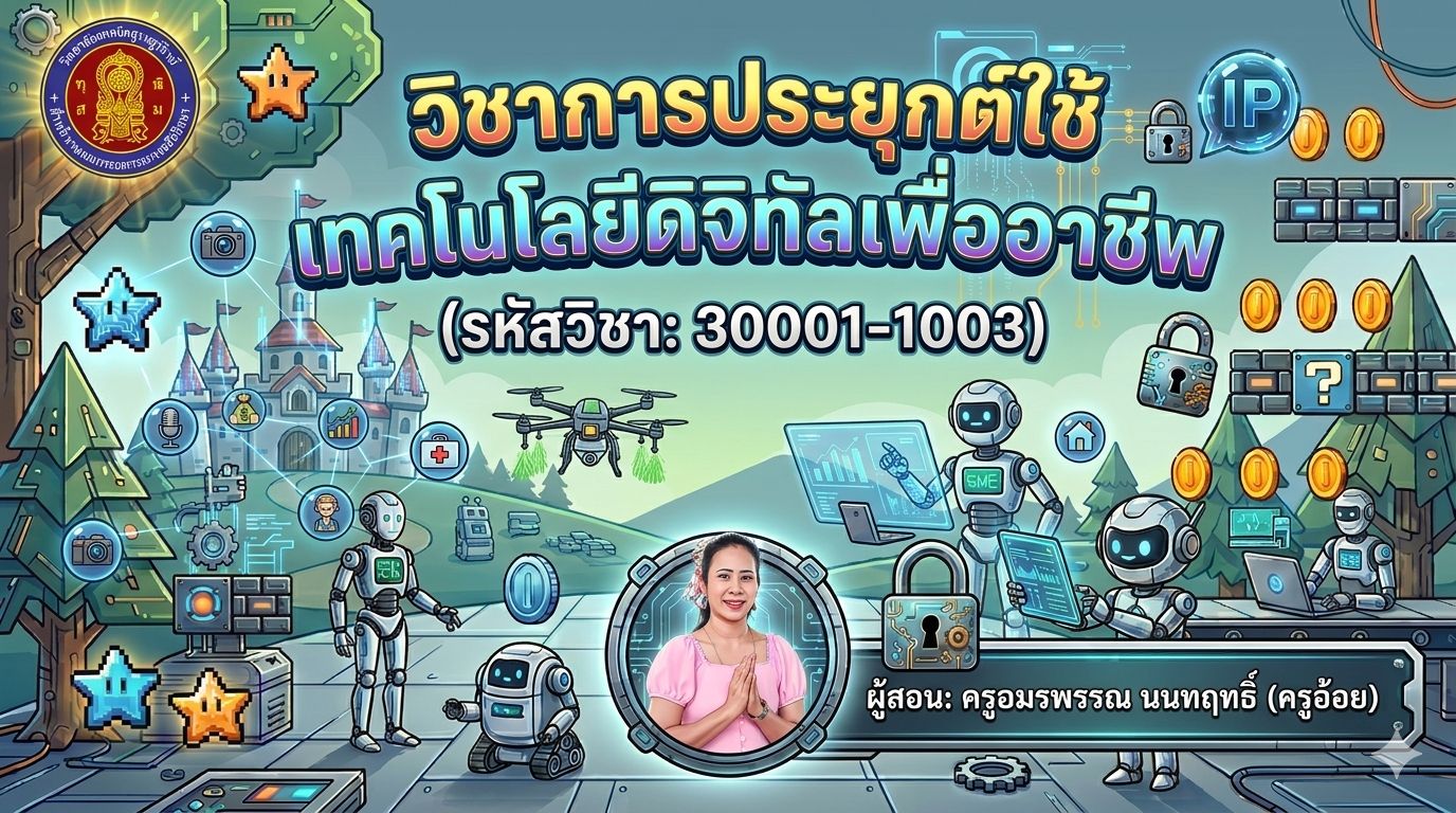 หน้าปกสไลด์รายวิชา