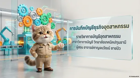การบันทึกบัญชีธุรกิจอุตสาหกรรม