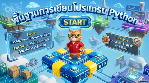สไลด์สอน พื้นฐานการเขียนโปรแกรมpython