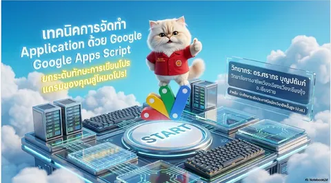 สไลด์ เรื่อง เทคนิคการจัดทำ application ด้วย Google App Script