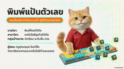 พิมพ์แป้นตัวเลข