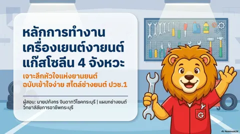 หลักการทำงานเครื่องยนต์4จังหวะ