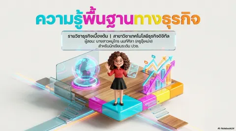 สไลด์นำเสนอ เรื่อง ความรู้พื้นฐานทางธุรกิจ