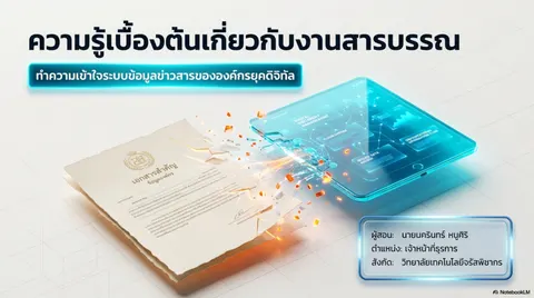 ความรู้เบื้องต้นเกี่ยวกับงานสารบรรณ