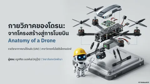 สไลด์ส่วนประกอบของโดรน