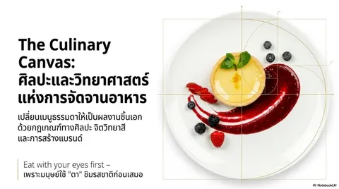 สไลด์สอน การจัดตกแต่งจานสำหรับเสิร์ฟอาหารคาว-หวาน รายวิชา อาหารและขนมอบเพื่อธุรกิจ 