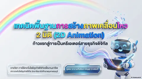 สร้างสไลด์เรื่อง  การใช้เทคโนโลยีธุรกิจดิจิทัลเพื่องานอาชีพ  
