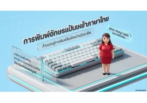 การทำสไลด์ รายวิชา พิมพ์ไทยดิจิทัล