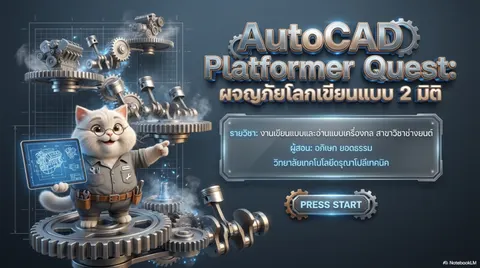 เขียนแบบภาพ 2D ด้วยโปรแกรม AutoCad