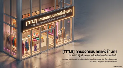 การออกแบบตกแต่งร้านค้า