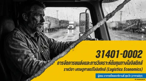 สไลด์ประกอบการสอนการจัดการขนส่งและการวิเคราะห์ต้นทุนทางโลจิสติกส์