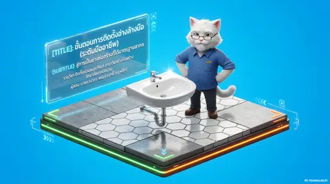 ขั้นตอนการติดตั้งอ่างล้างมือ