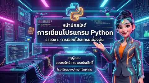 การเขียนโปรแกรม python