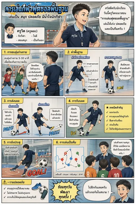 การเล่นกีฬาฟุตซอลพื้นฐาน