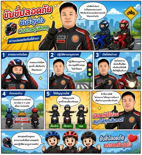 ความปลอดภัยในการใช้รถจักรยานยนต์