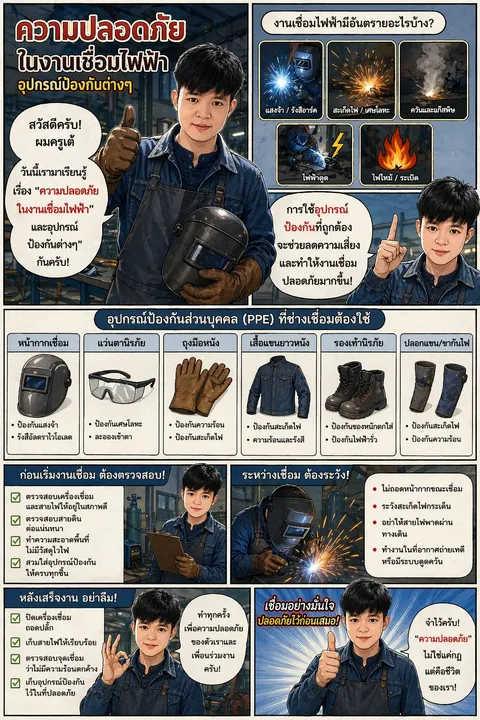 ความปลอดภัยในงานเชื่อมไฟฟ้า