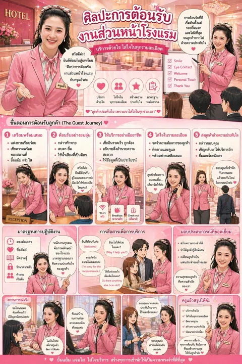 ศิลปะการให้บริการงานส่วนหน้าโรงแรม