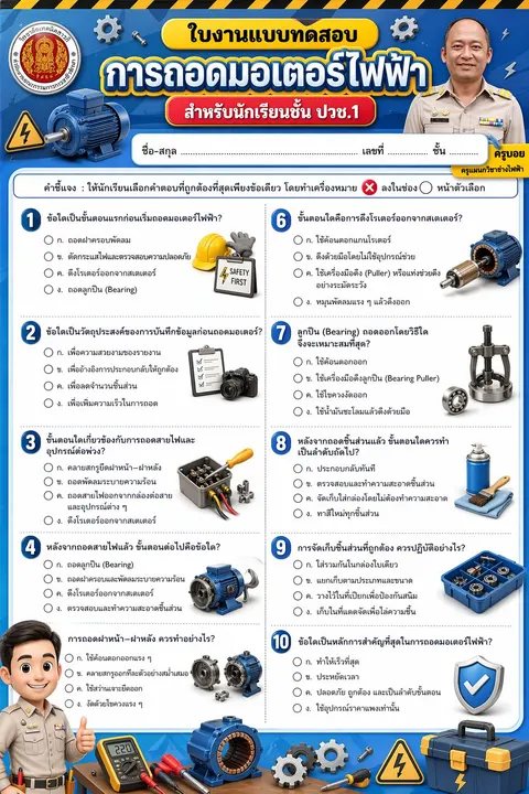 การถอดมอเตอร์