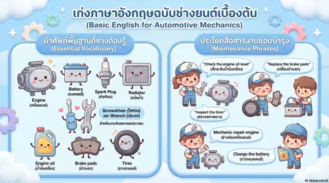 ภาษาอังกฤษเพื่องานช่างยนต์