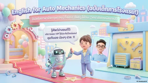 ไสล์ดนำเสนอวิชาภาษาอังกฤษเพื่องานช่างยนต์