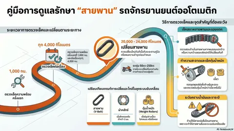 สายพานออโตเมตริกรถจักรยานยนต์