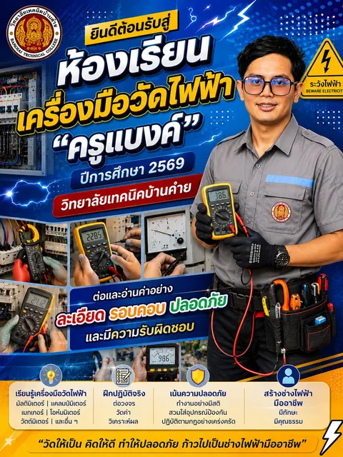 แนะนำชั้นเรียน เครื่องมือวัดไฟฟ้า