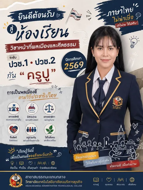  โปสเตอร์ต้อนรับเปิดเทอม