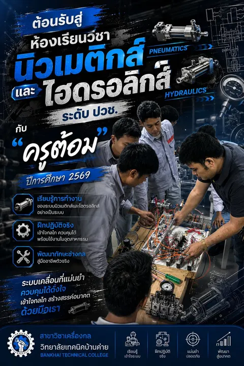 แนะนำรายวิชานิวเมติกส์และไฮดรอลิกส์
