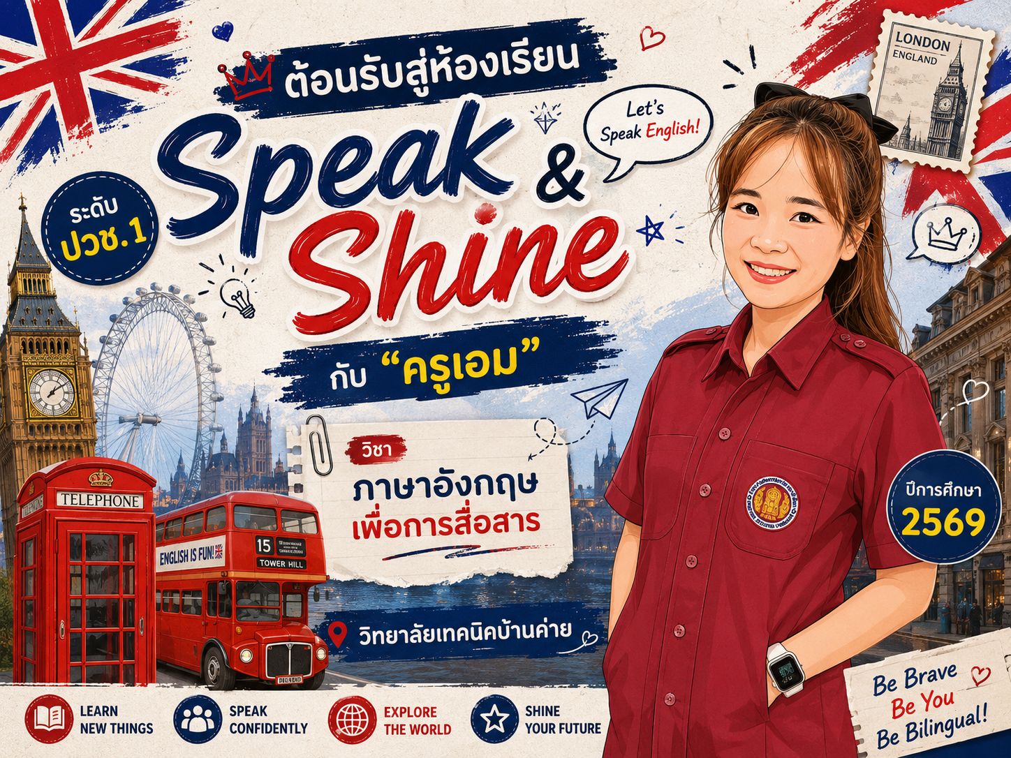 โปสเตอร์ต้อนรับเปิดเทอม