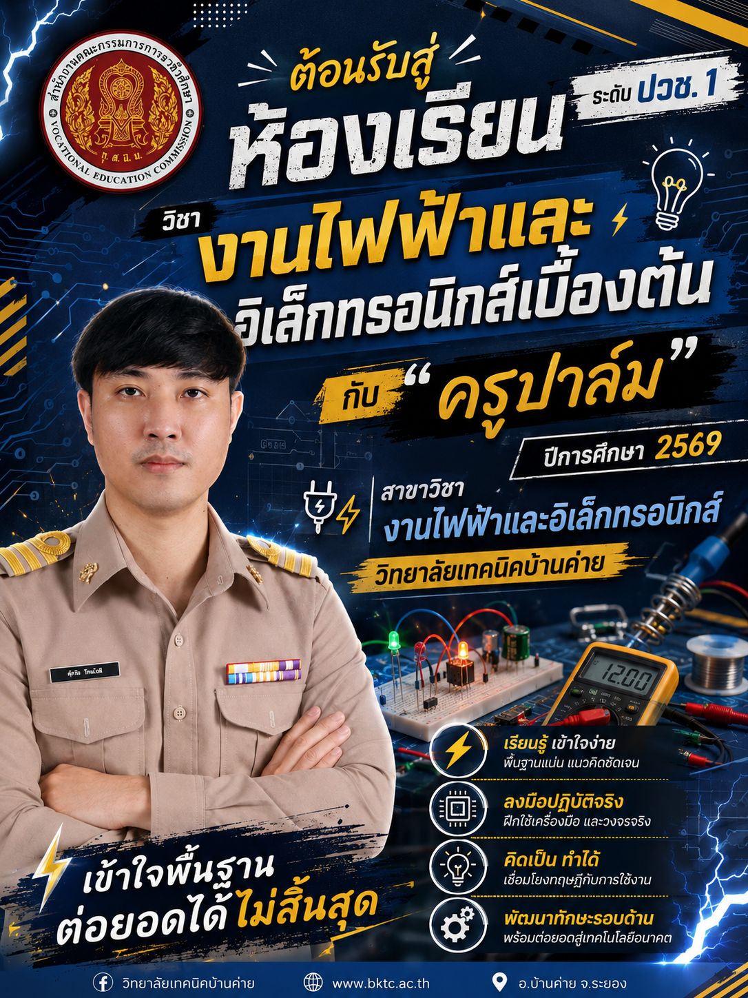 หน้าปกงานไฟฟ้าและอิเล็กทรอนิกส์เบื้องต้น